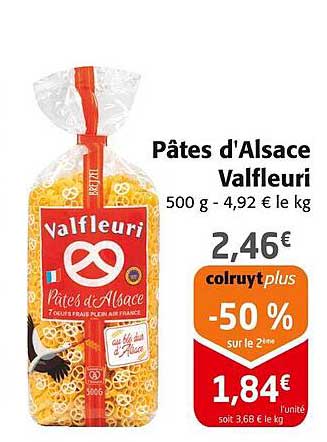 Pâtes d'Alsace Valfleuri
