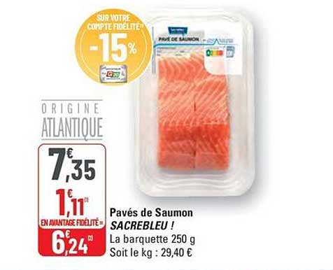 Pavés de Saumon SACREBLEU !
