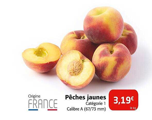 Pêches jaunes