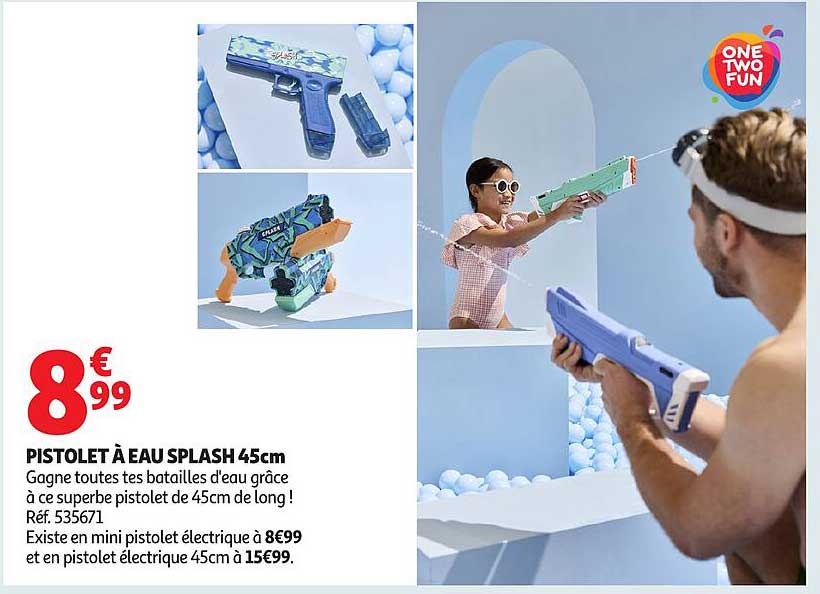 PISTOLET À EAU SPLASH 45cm