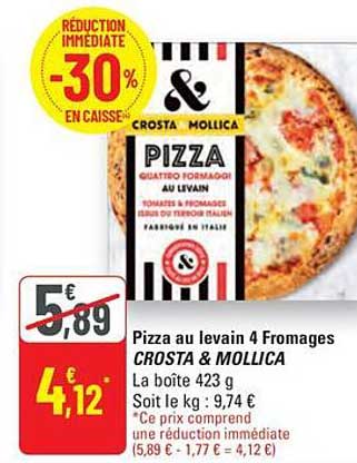 Pizza au levain 4 Fromages CROSTA & MOLLICA