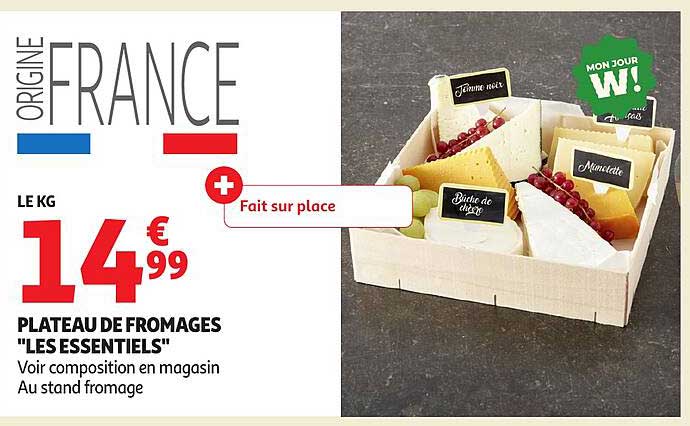 PLATEAU DE FROMAGES "LES ESSENTIELS"