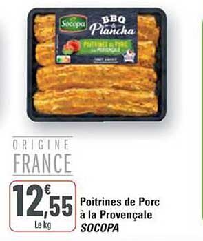 Poitrines de Porc à la Provençale SOCOPA