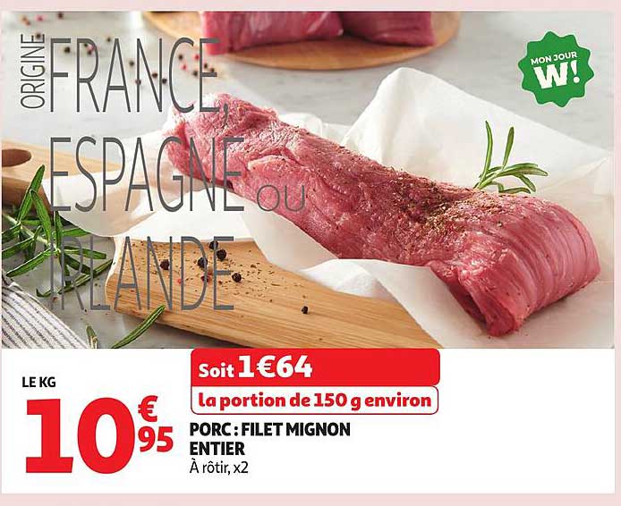 Porc : Filet Mignon Entier