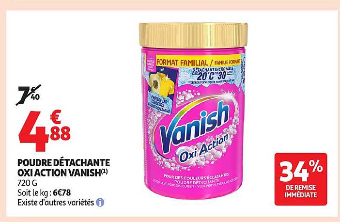POUDRE DÉTACHANTE OXI ACTION VANISH