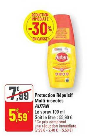 Protection Répulsif Multi-insectes AUTAN