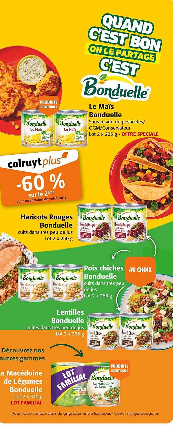 Quand c'est bon on le partage c'est Bonduelle
