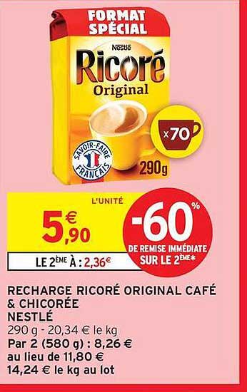 RECHARGE RICORÉ ORIGINAL CAFÉ & CHICORÉE NESTLÉ