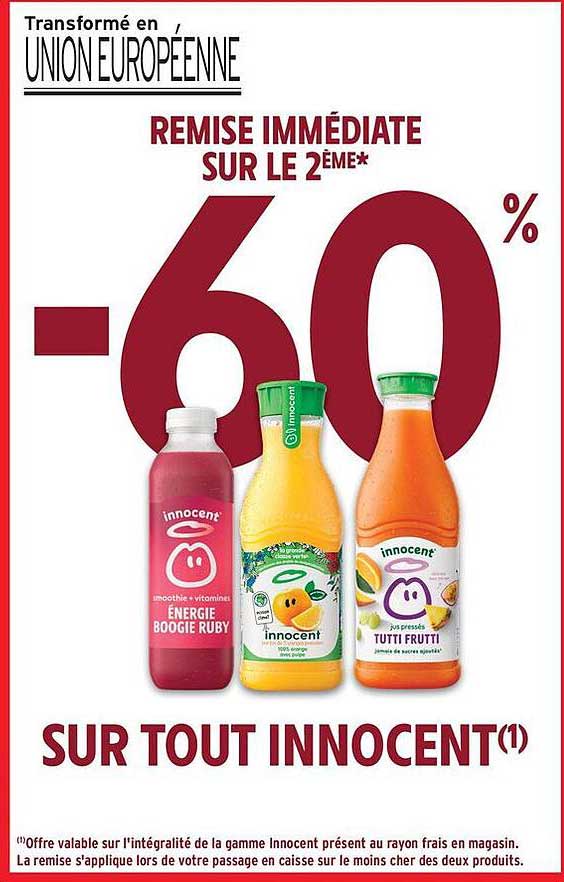 REMSE IMMINATE SUR LE 2ÈME*-60% SUR TOUT INNOCENT