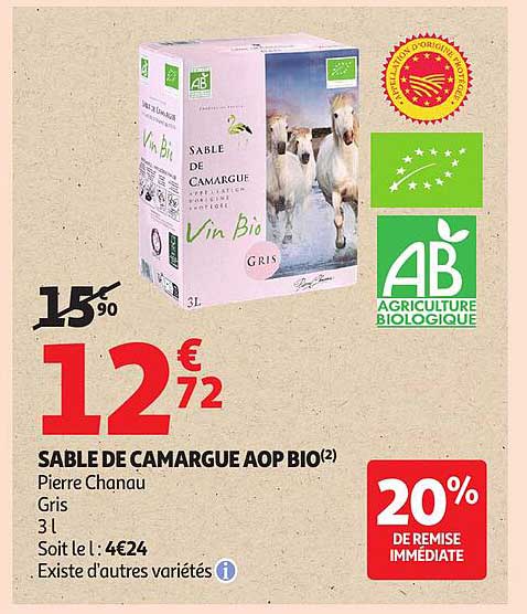 SABLE DE CAMARGUE AOP BIO