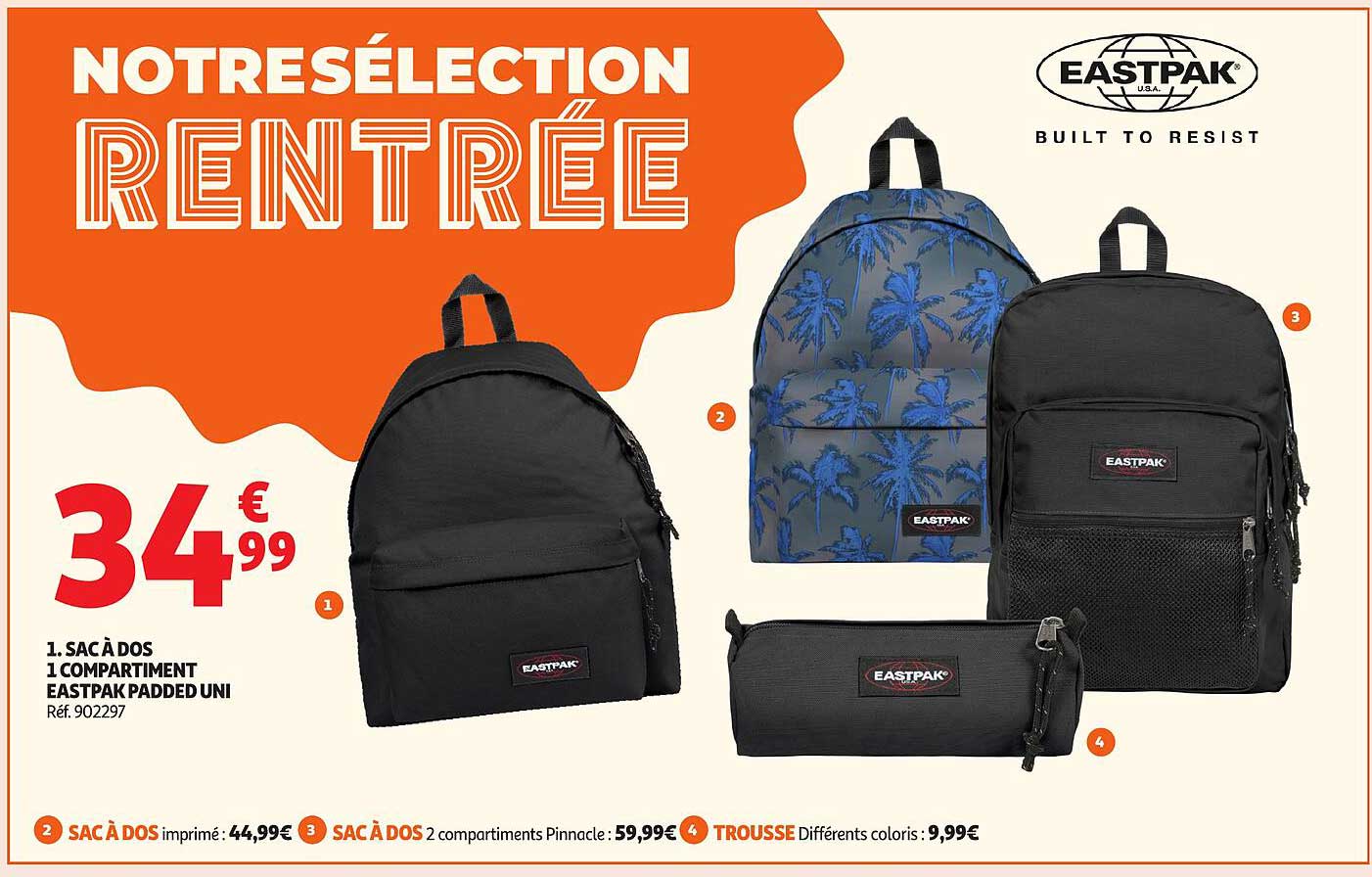 SAC À DOS 1 COMPARTIMENT EASTPAK PADDED UNI