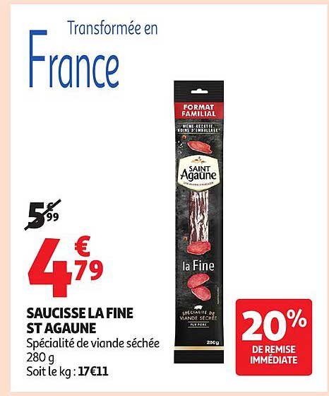 SAUCISSE LA FINE ST AGAUNE