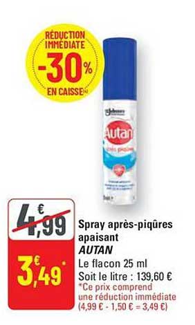 Spray après-piqûres apaisant AUTAN