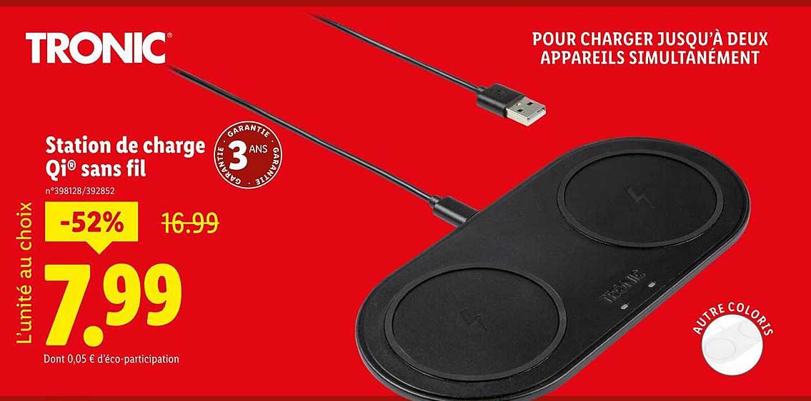 Station de charge Qi® sans fil