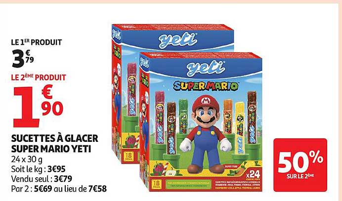 Sucettes à glacers Super Mario Yeti