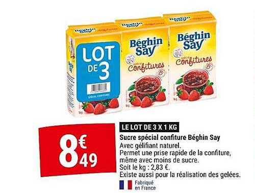 Sucre spécial confiture Béghin Say