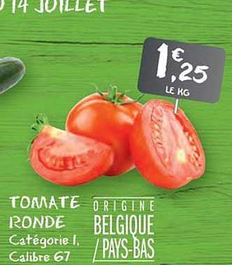 Tomate Ronde - 1,25€ le kg