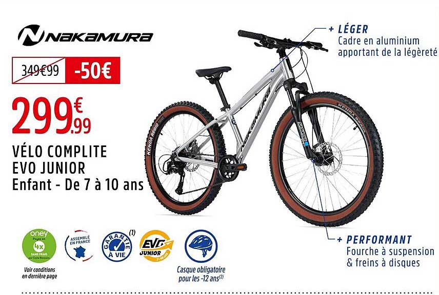 VÉLO COMPLET EVO JUNIOR