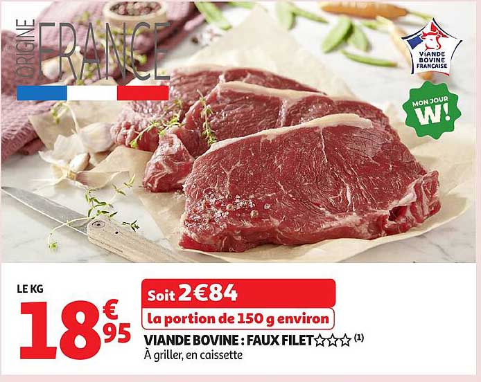 VIANDE BOVINE : FAUX FILET