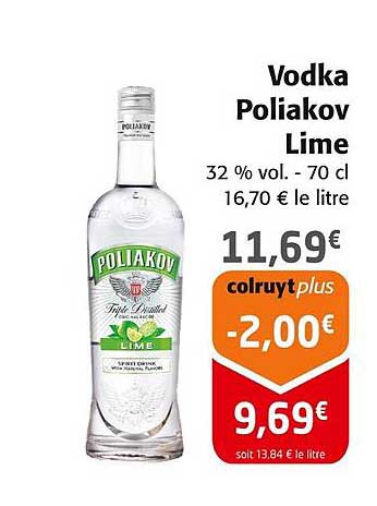 Vodka Poliakov Lime