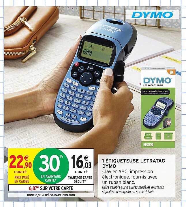 1 ÉTIQUETEUSE LETRATAG DYMO