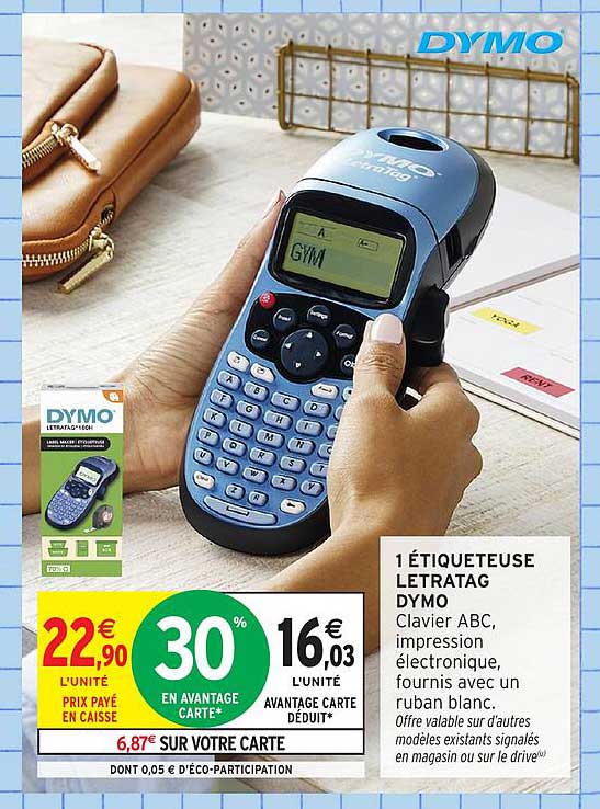 1 Étiqueteuse Letratag DYMO