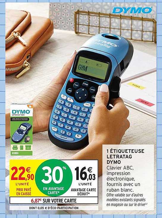 1 Étiqueteuse Letratag DYMO