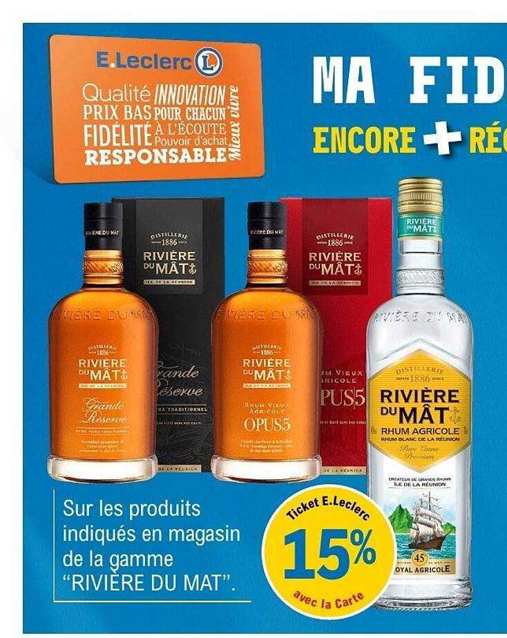 15% sur la gamme RIVIÈRE DU MAT