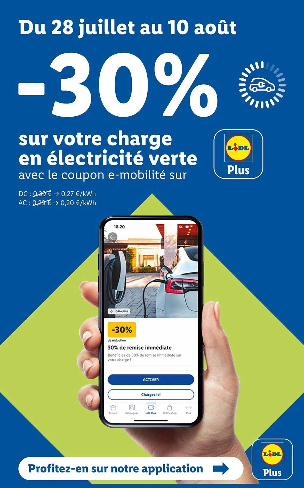 -30% sur votre charge en électricité verte