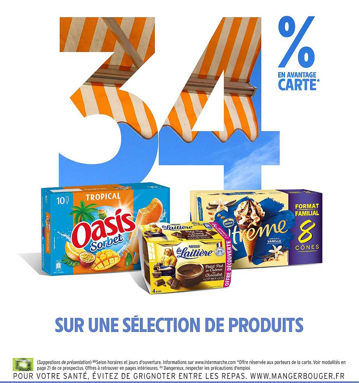 34 % EN AVANTAGE CARTE*