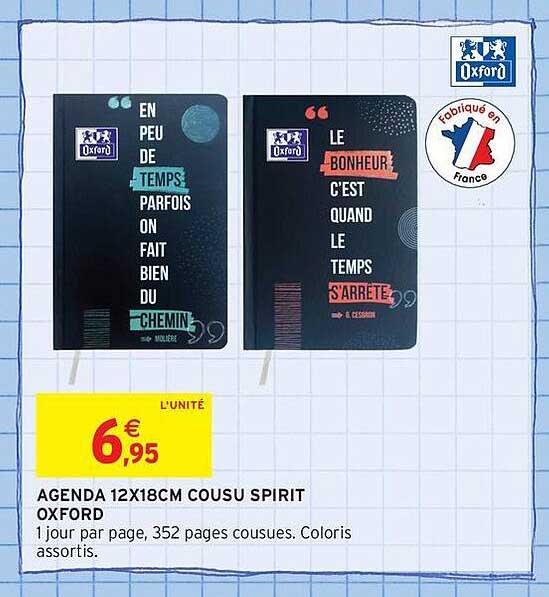 AGENDA 12X18CM COUSU SPIRIT OXFORD