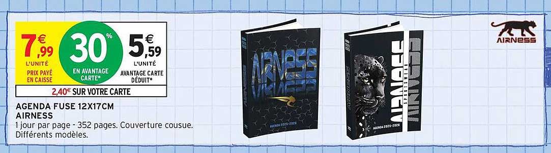 AGENDA FUSE 12X17CM AIRNESS