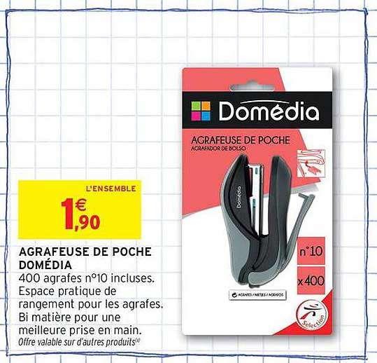 AGRAFEUSE DE POCHE DOMÉDIA