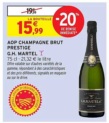 AOP CHAMPAGNE BRUT PRESTIGE G.H. MARTEL