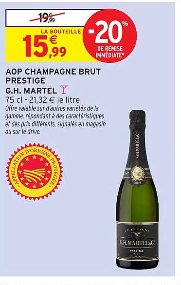 AOP CHAMPAGNE BRUT PRESTIGE G.H. MARTEL