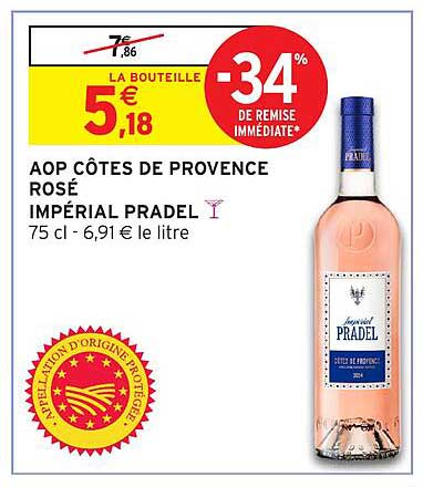 AOP CÔTES DE PROVENCE ROSÉ IMPÉRIAL PRADEL