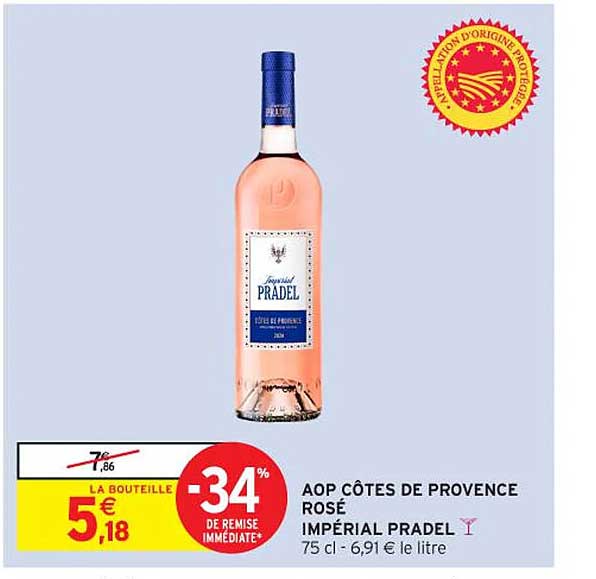 AOP CÔTES DE PROVENCE ROSÉ IMPÉRIAL PRADEL