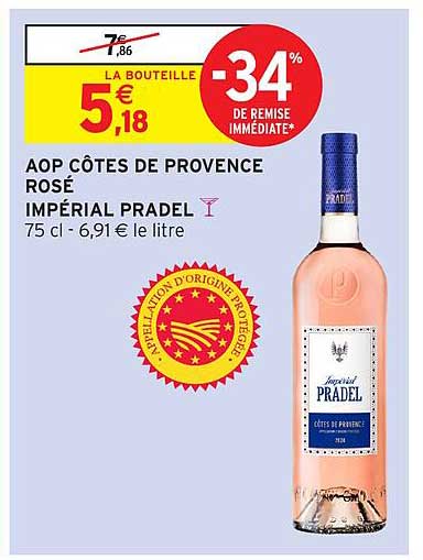 AOP CÔTES DE PROVENCE ROSÉ IMPÉRIAL PRADEL