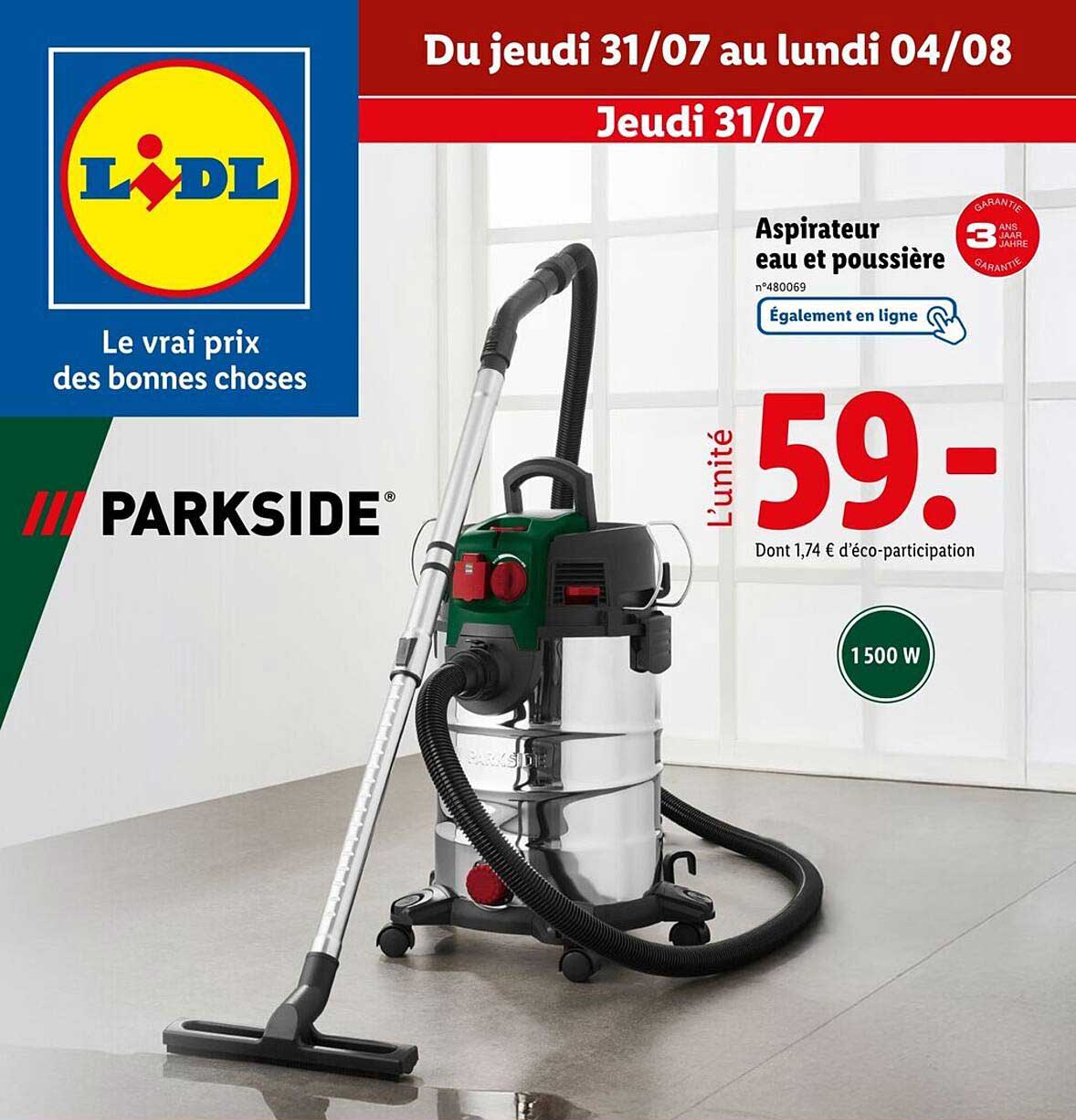 Aspirateur eau et poussière