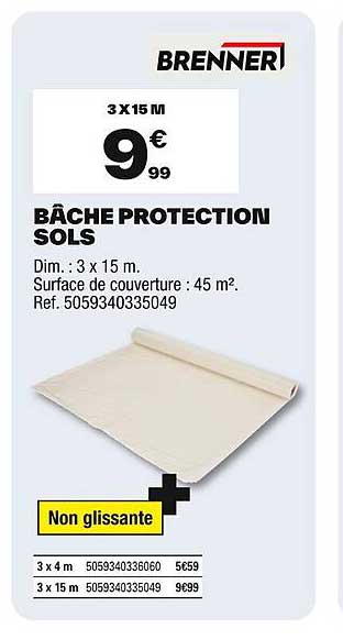 BÂCHE PROTECTION SOLS