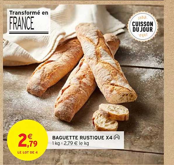 BAGUETTE RUSTIQUE X4