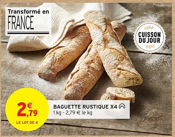 BAGUETTE RUSTIQUE X4