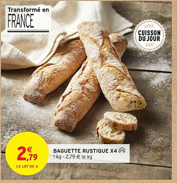 BAGUETTE RUSTIQUE X4