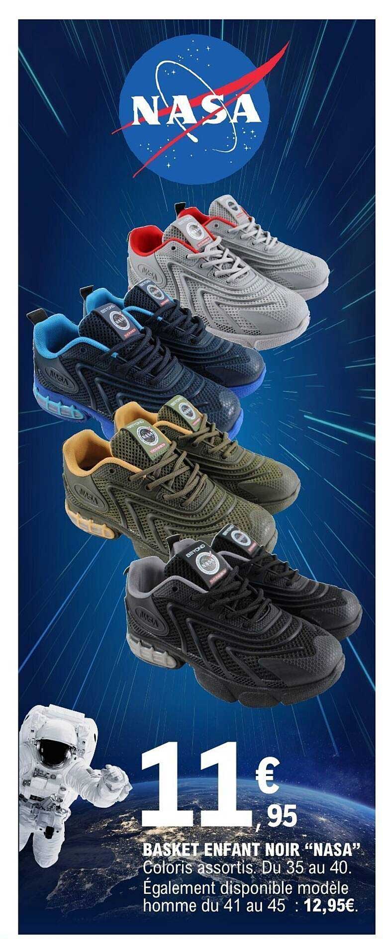 BASKET ENFANT NOIR “NASA”