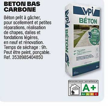 BÉTON BAS CARBONE