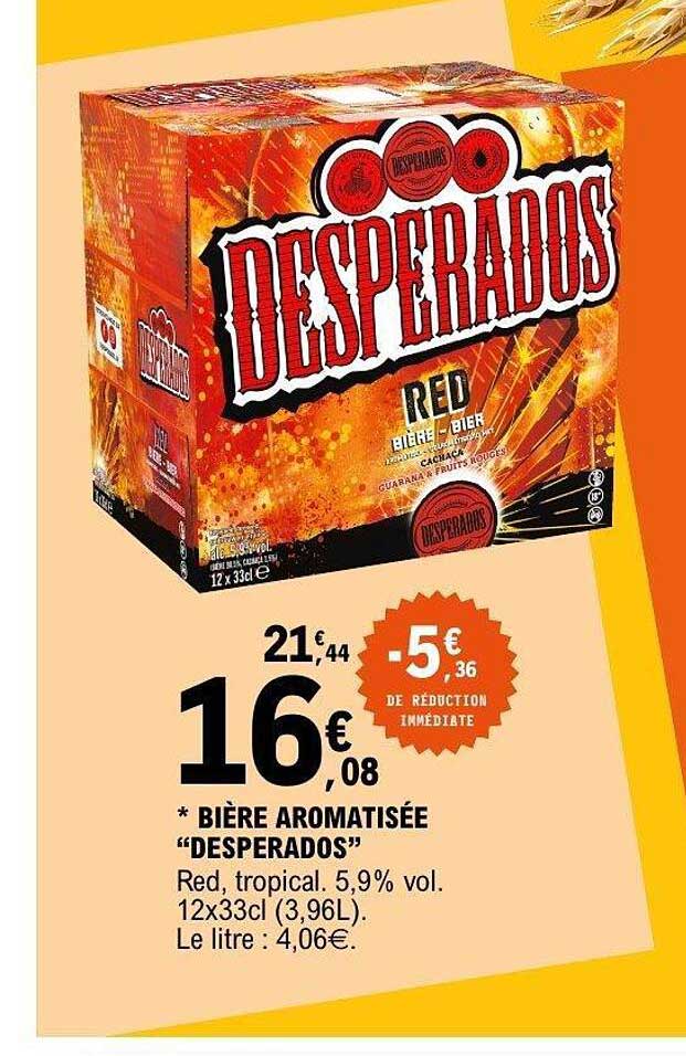 BIÈRE AROMATISÉE “DESPERADOS”