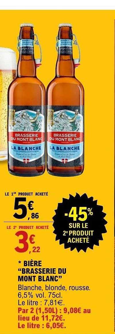 Bière "Brasserie du Mont Blanc"