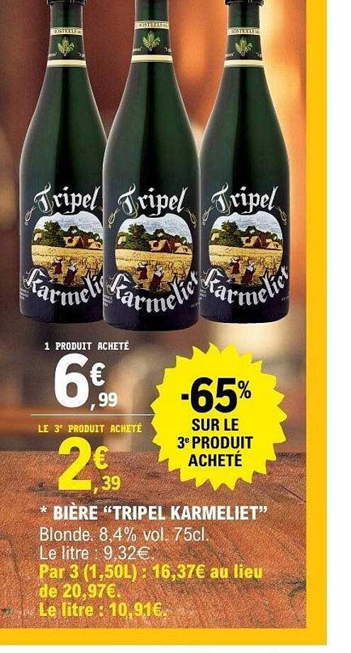 BIÈRE “TRIPEL KARMELIET”