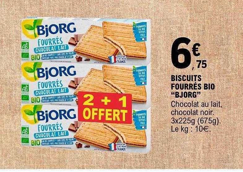 BISCUITS FOURRÉS BIO "BJORG"
