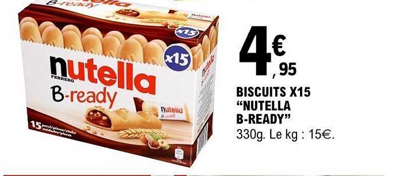 BISCUITS X15 “NUTELLA B-READY”